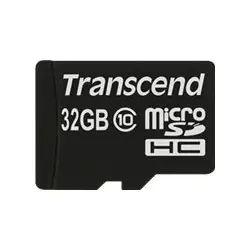 TRANSCEND 32GB micro SDHC Card Class 10 NoBox and Adapter