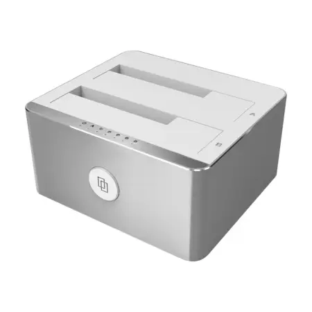 UNITEK Y-3027 Stacja dokująca dual HDD USB-C + funkcja clone offline alu