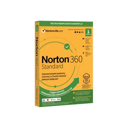 SYMANTEC 21395085 NORTON 360 STANDARD 10GB PL 1 USER 1 DEVICE 12MO STD RET ENR MM