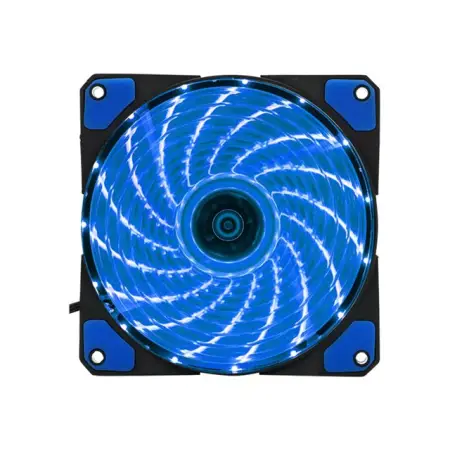 GEMBIRD PC case fan with 15 LEDs light 3+4P connector blue 120 x 120 x 25 mm