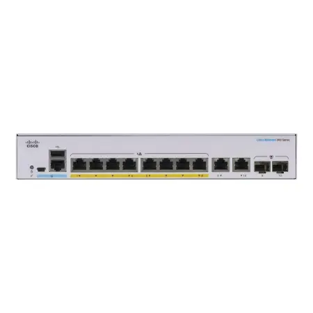 CISCO CBS350 MANAGED 8-PORT GE POE EXT PS 2X1G COMBO