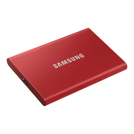 SAMSUNG Portable SSD T7 500GB extern USB 3.2 Gen 2 metallic red