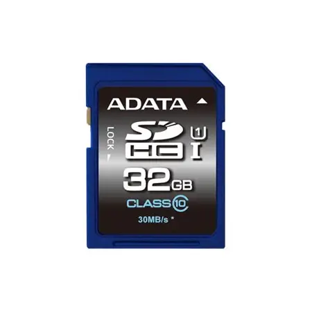 ADATA ASDH32GUICL10-R ADATA karta pamięci 32GB SDHC UHS-1 Class10 ( 30MB/s) PHOTO/VIDEO FULL HD