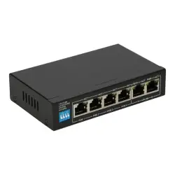 EXTRALINK Euros v2 6 portowy PoE switch 4X 10-100Mbps PoE portowy + 2X uplink portowys 802.3af 60W