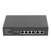 LANBERG switch PoE 19inch 6-port 100MB 4 ports PoE 30W/port max 60W DSP3-0105-60W unmanaged