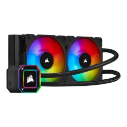 CORSAIR iCUE H100i ELITE CAPELLIX 240mm Radiator Dual 120mm ML RGB Fans Software Control Liquid CPU Cooler