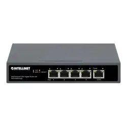 INTELLINET Switch Gigabit 5x PoE Passthrough zasilany PoE lub AC 95W