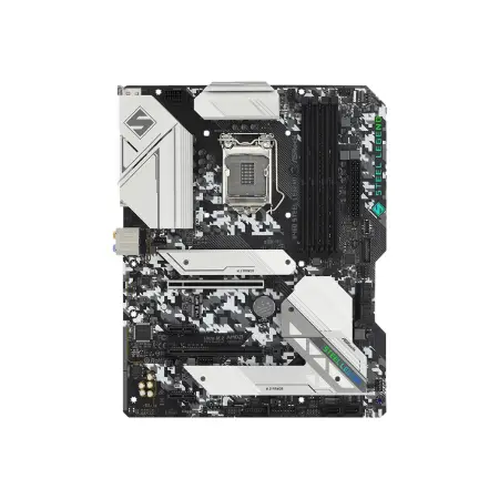 ASROCK B460 STEEL LEGEND LGA1200 4xDDR4 ATX MB 2 PCIe 3.0 x16 2 PCIe 3.0 x1 1 M.2 7.1 CH HD Audio 6 SATA3 1 Ultra M.2 7 x USB 3.2