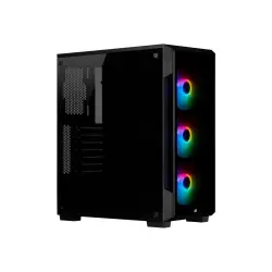 CORSAIR iCUE 220T RGB Tempered Glass Mid-Tower Smart Case Black