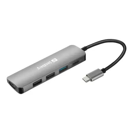 SANDBERG USB-C Dock HDMI+3xUSB+PD 100W