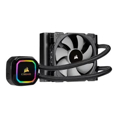 CORSAIR iCUE H60i RGB PRO XT 120mm Radiator Single 120mm PWM Fan Liquid CPU Cooler