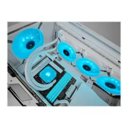 CORSAIR ML140 LED ELITE WHITE 140mm Magnetic Levitation Blue LED Fan with AirGuide Single Pack