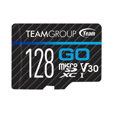 TEAMGROUP GO memory card Micro SDXC 128GB UHS-I U3 90/45 MB/s + Adapter