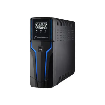 POWERWALKER Gaming UPS Line-Interactive VI 1500 GXB FR 4x FR outlets/USB/LCD/2x USB charger/RGB lightning