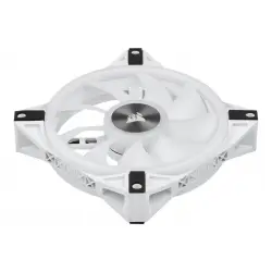 CORSAIR iCUE QL120 RGB 120mm White Triple Fan Kit with Lighting Node CORE