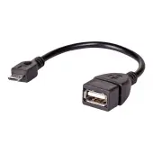 AKYGA Adapter z kablem AK-AD-09 micro USB B m / USB A f OTG 15cm