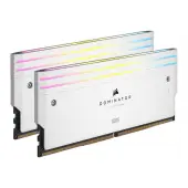 CORSAIR DOMINATOR TITANIUM RGB 96GB 2x48GB DDR5 6400MT/s DIMM Unbuffered 32-40-40-84 Std PMIC XMP 3.0 White Heatspreader 1.4V