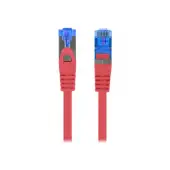 LANBERG Patchcord Cat.6A S/FTP LSZH CCA 0.25m red