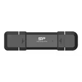 SILICON POWER DS72 500GB USB-A USB-C 1050/850 MB/s Czarny dysk zewnętrzny SSD