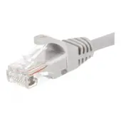 NETRACK BZPAT0256 Netrack patchcord RJ45, osłonka zalewana, kat. 6 UTP, 0.25m szary