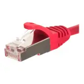 NETRACK BZPAT1FR Netrack patchcord RJ45, osłonka zalewana, kat. 5e FTP, 1m czerwony