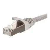 NETRACK BZPAT025F5E Netrack patchcord RJ45, osłonka zalewana, kat. 5e FTP, 0.25m szary