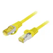 LANBERG Patchcord Cat.6A S/FTP LSZH CU 0.5m yellow