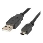 LANBERG CA-USBK-10CC-0018-BK Lanberg kabel USB 2.0 mini AM-BM5P 1.8m czarny