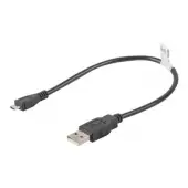 LANBERG CA-USBM-10CC-0003-BK Lanberg kabel USB 2.0 micro AM-MBM5P 30cm czarny