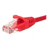 NETRACK BZPAT025UR Netrack patchcord RJ45, osłonka zalewana, kat 5e UTP, 0.25m czerwony