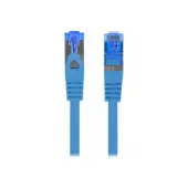 LANBERG Patchcord Cat.6A S/FTP LSZH CCA 0.25m blue