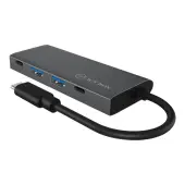 ICY BOX USB 3.1 Gen 2 Type-C Hub to 2x Type-C and 2x Type-A interfaces Anthr./black