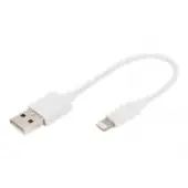 DIGITUS USB-A to lightning MFI C89 0.15m Data and charging cable white 5V 2.4A