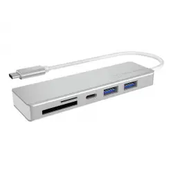 ICY BOX IB-HUB1413-CR 3-portowy Hub USB Type-C 2x Type-C and 1x Type-A czytnik kart