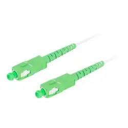 LANBERG fiber optic patchcord SM SC/APC-SC/APC simplex 15m LSZH g657b3 3.0mm white