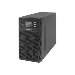 QOLTEC 52282 Zasilacz awaryjny UPS / 3kVA / 3000W / Power factor 1.0 / LCD / EPO / USB / Online