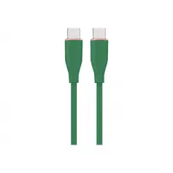 GEMBIRD Wysokiej jakości silikonowy kabel USB Type-C do 8-pinowego ładowania i transmisji danych 1.5m zielony