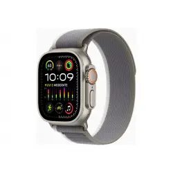 APPLE Watch Ultra 2 GPS + Cellular 49mm Titanium Case with Green/Grey Trail Loop - M/L