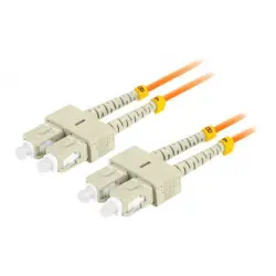 LANBERG fiber optic patchcord MM SC/UPC-SC/UPC duplex 5m LSZH om2 50/125 3.0mm orange