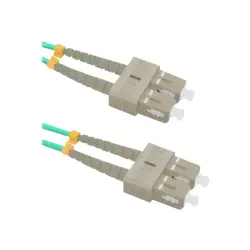 QOLTEC 54353 Qoltec Optic Patchcord SC/UPC - SC/UPC Multimode 50/125 OM4 Duplex 1m