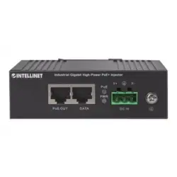 INTELLINET 561389 Intellinet Przemysłowy injektor Ultra PoE Gigabit 1x 60W IEEE 802.3at/af