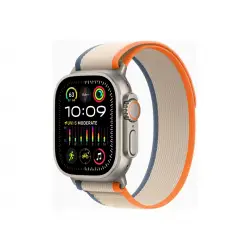 APPLE Watch Ultra 2 GPS + Cellular 49mm Titanium Case with Orange/Beige Trail Loop - M/L