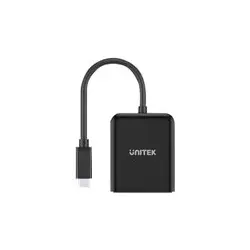 UNITEK V1407A Adapter USB-C - 2x DuisplayPort 1.4 8K 60Hz