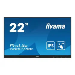 IIYAMA T2251MSC-B1 21.5inch IPS FHD OGS-PCAP 10P Touch 250cd/m2 7ms VGA HDMI DP