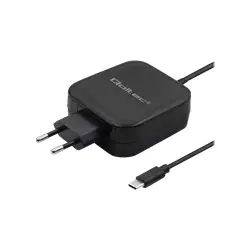 QOLTEC 51712 Charger 65W 5-20V 3-3.25A USB type C PD Black