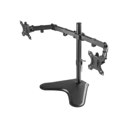 TECHLY Double Joint Monitor Arm for 2 Monitors 13-32inch with base