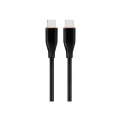 GEMBIRD Wysokiej jakości silikonowy kabel USB Type-C do 8-pinowego ładowania i transmisji danych 1.5m czarny