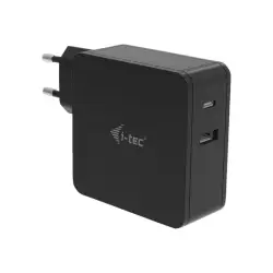 ITEC CHARGER-C60WPLUS i-tec USB-C Charger 60W uniwersalny zasilacz + USB-A Port 12W