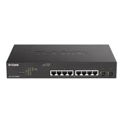 D-LINK 10-Port Layer2 PoE+ Gigabit Smart Switch 8x 10/100/1000Mbit/s TP RJ-45 PoE Port 802.3af/at Power-over-Ethernet up to 30 Watt