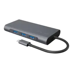 ICYBOX IB-DK4040-CPD Stacja dokująca USB Type-C 3xUSB HDMI 4k 30Hz VGA SD/microSD Towar po testach (P)